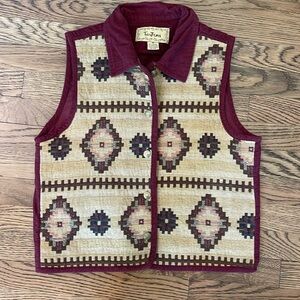 Vintage Western / Native American Inspired Tantrums Vest, Medium